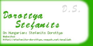 dorottya stefanits business card